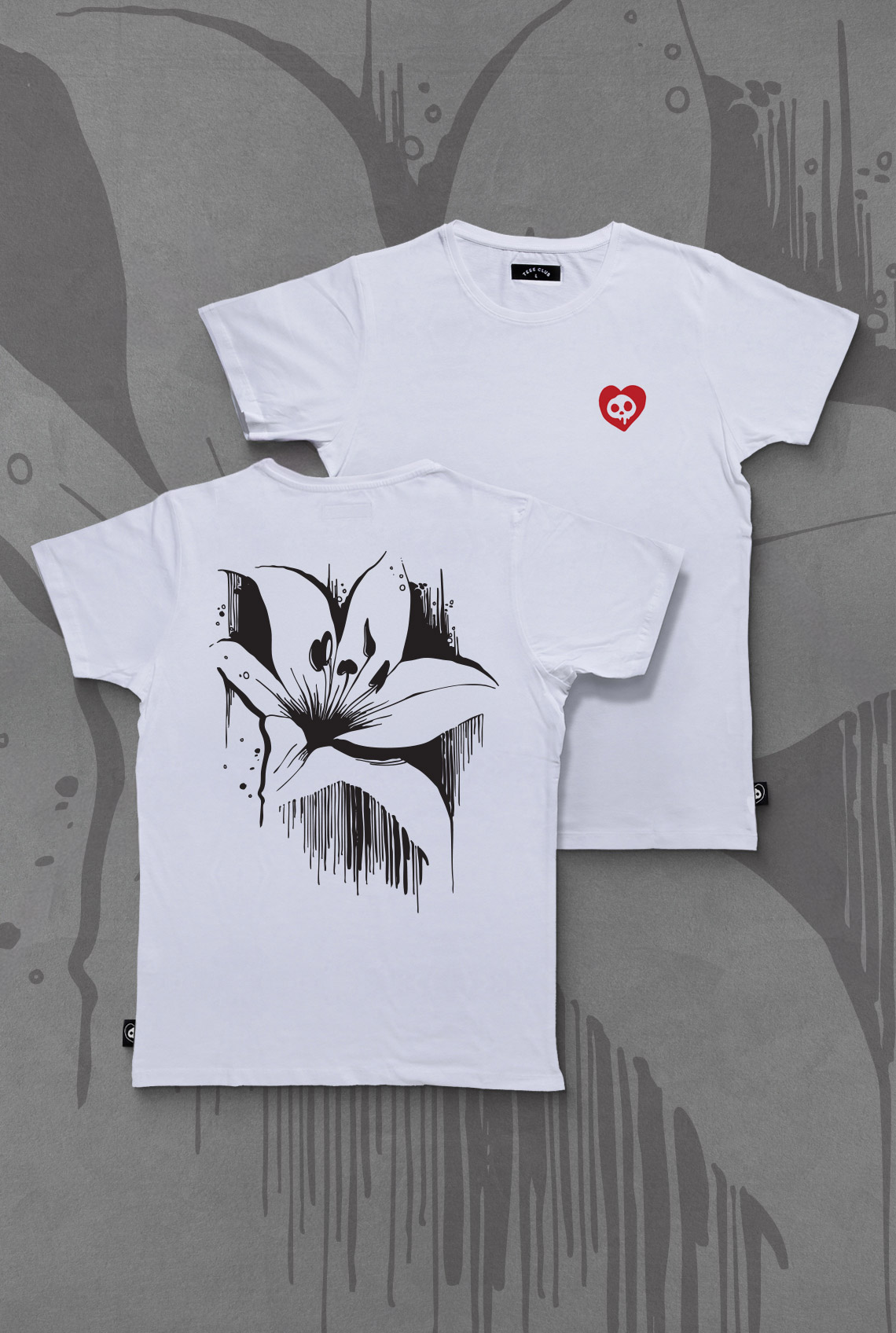 Maalis '25 — Valkoinen printtipaita